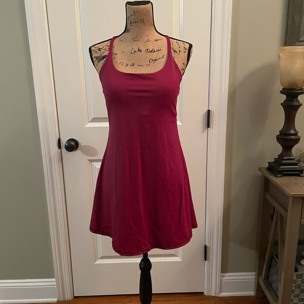 HALARA Wine Red Mini Dress